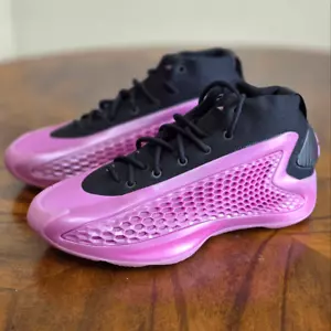Adidas AE 1 Basketball Shoes Pink Black Preloved Purple Women's 6.5 GS IG6612 LE - Picture 1 of 13