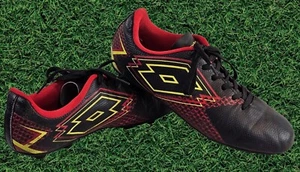 Lotto Forza Elite 3 Men's Soccer Cleats Size 7.5 Black And Red - Picture 1 of 11