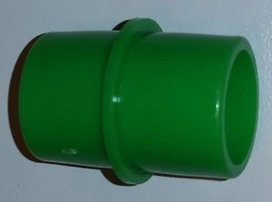 adaptor double male,new,disposab.for medicl.corrug.tube,green,plastic,22mm 2 pk  - Picture 1 of 3