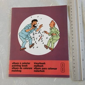 Album à colorier TINTIN # 8 - 17 x 21 cm - CASTERMAN 1976 - Picture 1 of 2