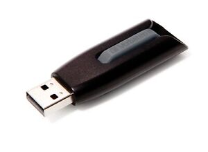 Verbatim 49168 256GB V3 Store n Go USB 3.0 Flash Drive Grey Grey 256GB