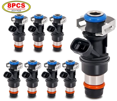 8x Genuine 25317628 Fuel Injectors For 2003-2007 Chevrolet Express 1500 5.3L V8 - Image 1 of 4