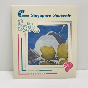 Vintage Batik Singapore Authentic BATIK Hand Painted Scarf Wrap - Picture 1 of 4