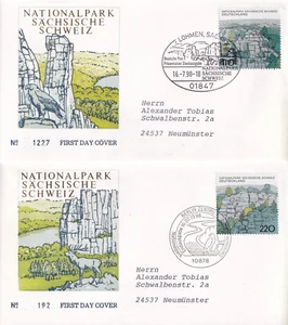 Bundesrepublik FDC 1997-8 SC 2009a-b National Parks set addressed - Picture 1 of 1