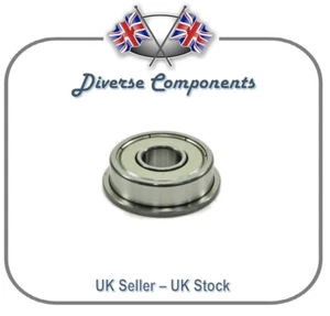 F606ZZ 6mm x 17mm x 6mm Flanged Shielded Deep Groove Ball Bearing - Picture 1 of 1