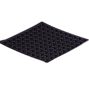Feet Bumpons Self Silicone Half Rubber Black Circles Adhesive Round - Picture 1 of 8