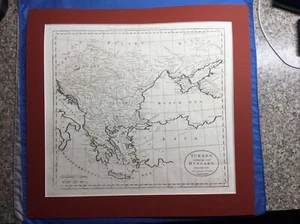 Mathew CAREY / Map Turkey in Europe and Hungary ORIGINAL copperplate 1795 - Imagen 1 de 11