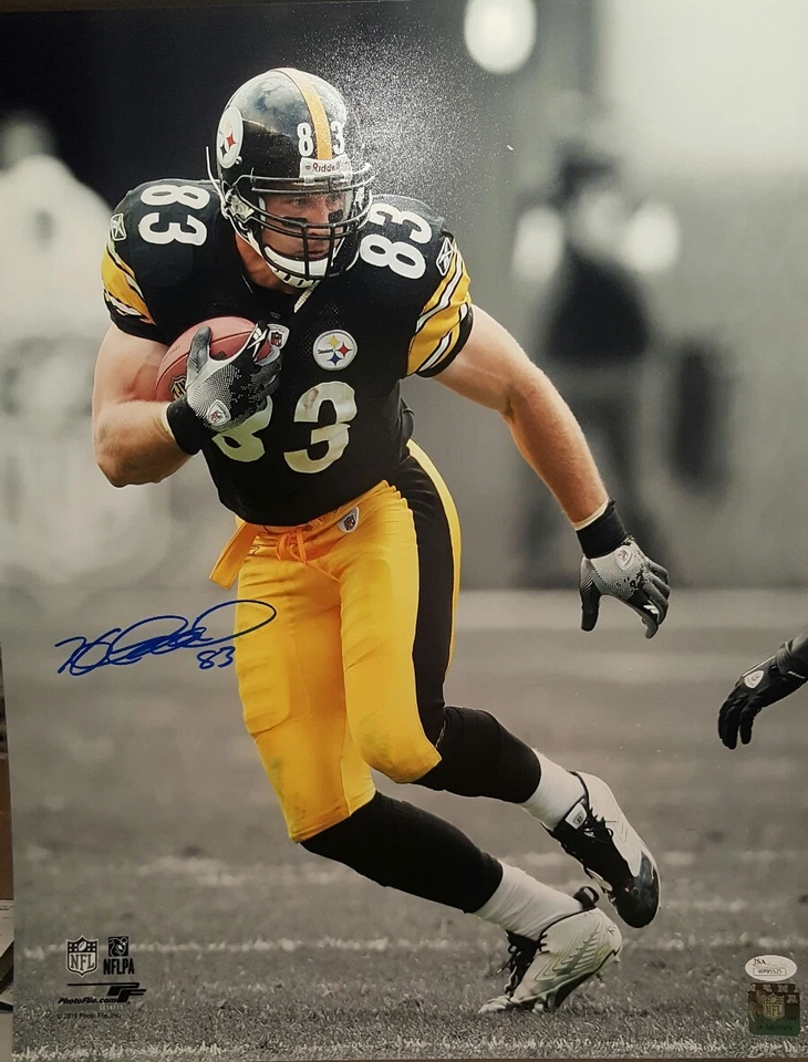 Heath Miller Signed Steelers 16x20 Photo  JSA WITNESSED COA  - Image 1 of 4