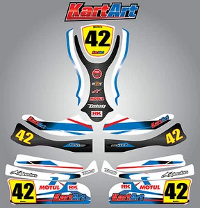 Arrow AX9 full custom KART ART sticker kit STORM STYLE / graphics / decals - Picture 1 of 1
