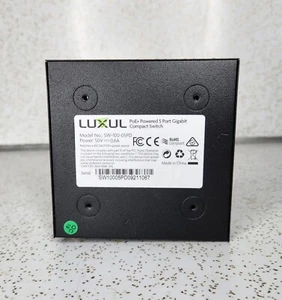 LUXUL SW-100-05PD P0E+POWERED 5 PORT GIGABIT COMPACT SWITCH - Tested Works - Picture 1 of 5