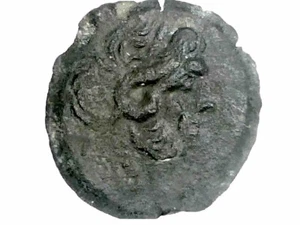 ÄGYPTEN PTOLEMÄUS KÖNIG DER ZYPRESSE ZEUS ADLER CORNUCOPIA SVORONOS II 1814 BRONZE OBOL - Bild 1 von 8