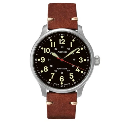 Relógio masculino Aristo estilo marinho vintage 3H220LB, SW-200 movimento automático - Imagem 1 de 4