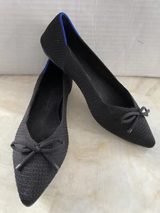 Rothy's The Point scarpe basse da ballo con fiocco nero 6,5 - Foto 1 di 8