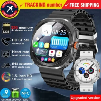 For Galaxy Watch Smart Watches Amoled Always On Disp 32GB Memory NFC IP68 - Image 1 of 4