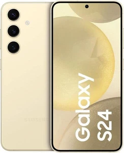 SAMSUNG GALAXY S24 128GB S921B/DS 8GB 5G AMBER YELLOW (UNLOCKED) U.K MODEL - Afbeelding 1 van 5