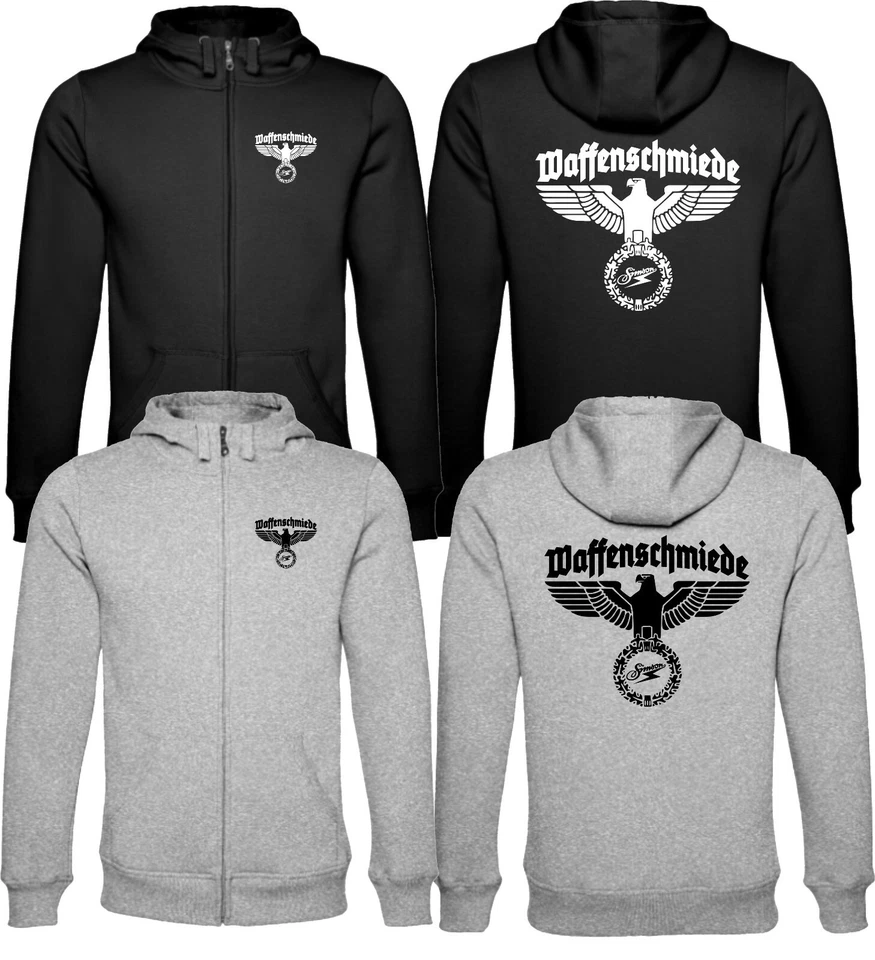 Kapuzen Sweatjacke Jacke für DDR Fans Simson VEB Kult Ostkult Waffenschmiede DUO - Bild 1 von 1