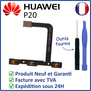 NAPPE INTERNE DES BOUTONS POWER ON OFF ET VOLUME + - DU HUAWEI P20 AVEC OUTILS - Photo 1 sur 4