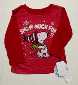 Peanuts Pajama Top Child Red 2T - Picture 1 of 4