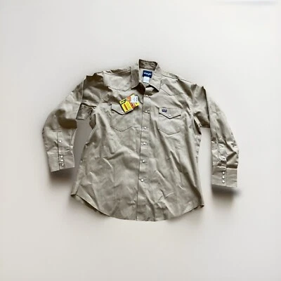 Camisa de trabajo Wrangler para hombre corte vaquero liso acabado firme manga larga MS70319 XL Foto 1 de 4