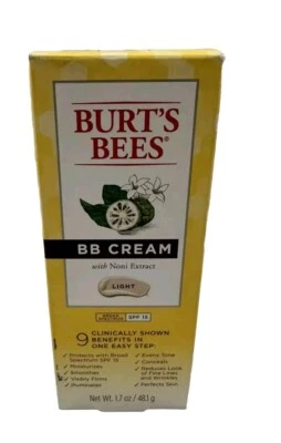 Burt's Bees BB Cream Light  1.7 oz - Exp See Photos - NOS - Fast Shipping - Image 1 of 4