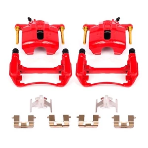 Power Stop Performance Floating Front Brake Calipers Red Pair Fits Honda CR-V - Picture 1 of 5