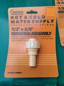 Genova Products Warm- & Kaltwasserversorgung PN 540021 1/2" x 3/8" Reduzierbaugruppe - Bild 1 von 1