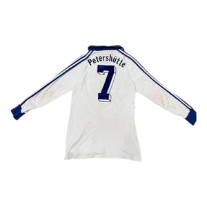 Camiseta de fútbol Adidas vintage hecha en Alemania manga larga #7 para hombre blanca talla M - Imagen 1 de 12