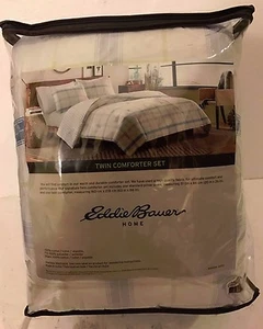 EDDIE BAUER HOME. TWIN COMFORTER SET. w/ 1 standard pillow sham. BRAND NEW!! - Bild 1 von 5