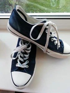 Plimsolls Trainers Pumps Unisex UK Size 7, Blue Denim, Men's, excellent conditio - Picture 1 of 6