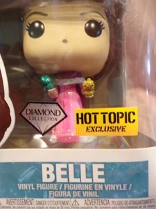 NIB FUNKO POP Belle Disney #241 Diamond Hot Topic Exclusive Vinyl Figure POP-O - Picture 1 of 4