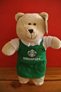 STARBUCKS SINGAPORE Green Apron Bearista Bear - Picture 1 of 12