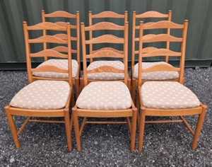 Ercol Set of 6 Saville Ladder Back Dining Chairs - Picture 1 of 12