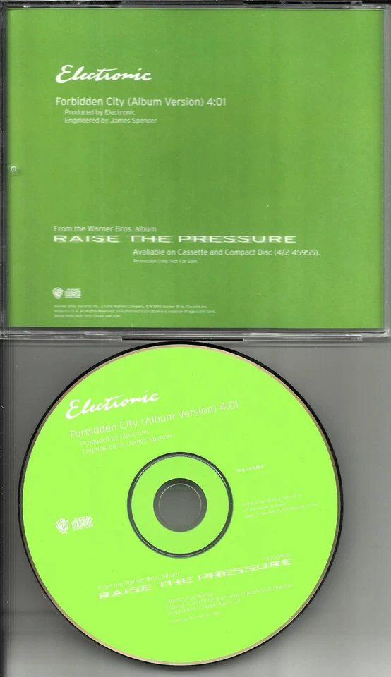 New Order & The Smiths ELECTRONIC Forbidden City PROMO CD Single Johnny Marr 96 Foto 1 de 1