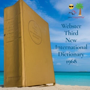 Vintage 1968 Websters Third New International Dictionary Hardcover Book L👀K - Picture 1 of 14