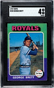 1975 Topps #228 George Brett Kansas City Royals RC Rookie HOF SGC 4 VG-EX - Picture 1 of 2