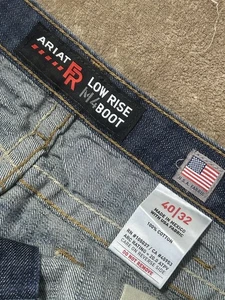 Jeans Ariat 40x32 FR tiro bajo M4 bota trabajo informal vaquero occidental - Imagen 1 de 4