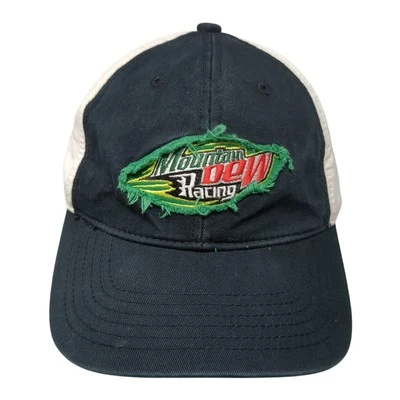 Mountain Dew 赛车绑带棒球帽多种尺寸可调节刺绣 — 第 1/4 张图片