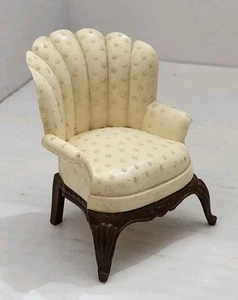 Vintage Renwal Puppenhaus CREME Wohnzimmer Sessel Möbel - Bild 1 von 4