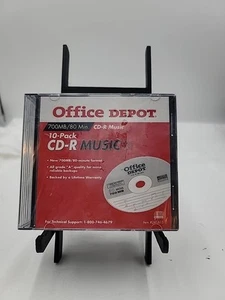 CD-R 10 Pack 700 mb 80 min New Office Depot New - Picture 1 of 3