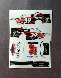 2025 Custom Ryan Sieg #39 Sci Aps Metal X 1/64 Peel & Stick Decals - Picture 1 of 1