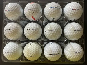 12 gebrauchte Golfbälle - Titleist gemischtes Set, DT So/Lo, Carry; NXT, NXT Tour, mehr - Bild 1 von 2