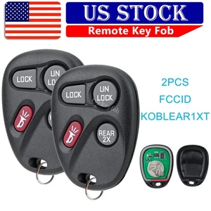 2 Remote Key Fob For 2001 2002 2003 2004 2005 Chevrolet Astro GMC Jimmy Safari - Picture 1 of 7