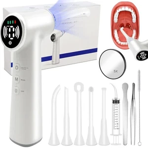 Tonsil Stone Vacuum System Removal Kit with LED Light Type-C Charging  - Picture 1 of 5