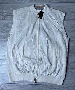 Greg Norman Mens Spring Body Warmer Size L - Cream - Picture 1 of 5