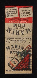 1940s Marin Porto Rico Rum Popper Morson Company Rockefeller Center NYC NY MB - Foto 1 di 2