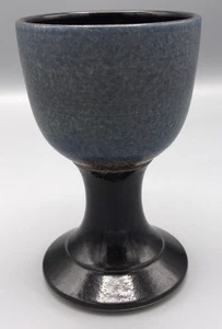 Canadian Studio Art Pottery Chalice Cup Signed by Artist John Borrowman 4 7/8" - Picture 1 of 6