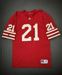Vintage Russell Athletic San Francisco 49ers Deion Sanders Jersey Size 48 - Picture 1 of 5