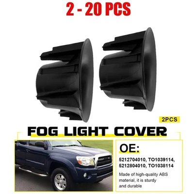 For 2005-2011 Toyota Tacoma X-Runner Front Fog Light Lamp Trim Black Cover 2-20X - Image 1 of 4