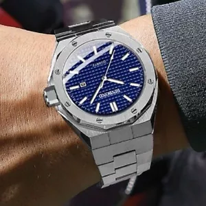 Octagonal Shape Men's Watch Luminous Stainless Steel Fashion Waterproof Quartz - Picture 1 of 15
