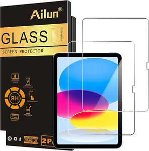 Ailun 2 Pack Screen Protector for iPad 10th Generation 10.9 Inch Display 2022 Te - Picture 1 of 4